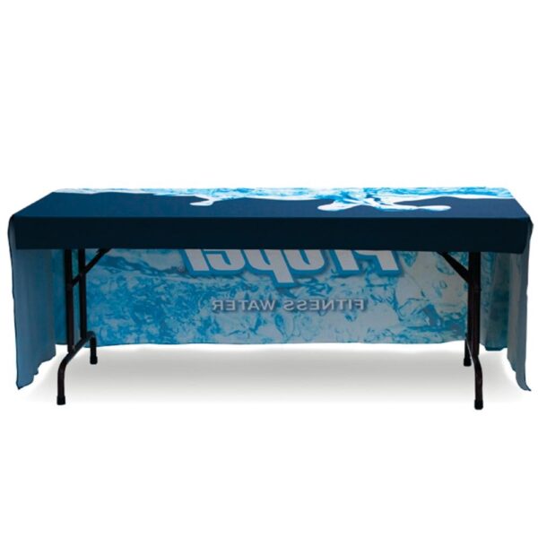 8 ft. Fitted Table Throw Full Color 3-sided  or 4 sided with Custom Print - Image 4