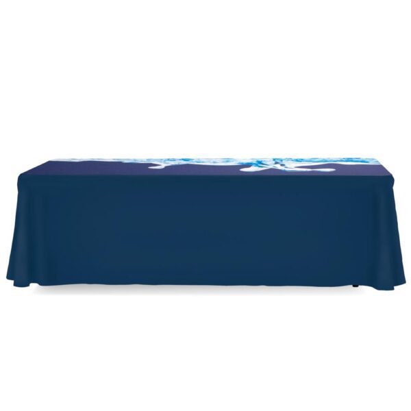 8 ft. Fitted Table Throw Full Color 3-sided  or 4 sided with Custom Print - Image 5