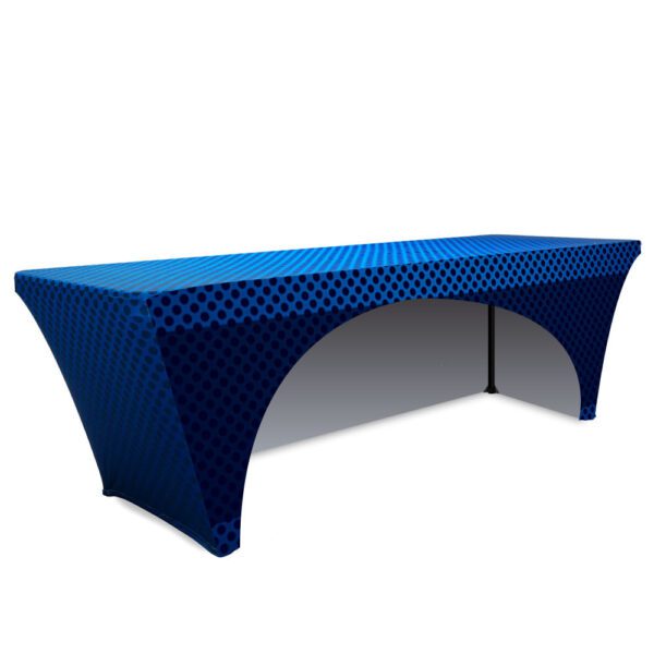 8 ft. Stretch Table Throw 3-sided or 4 sided with Custom Print - Image 6