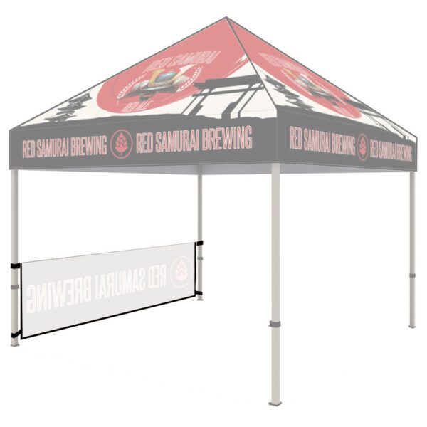 10 ft. Steel Canopy Tent, Full Color Print with White Trim - Image 8